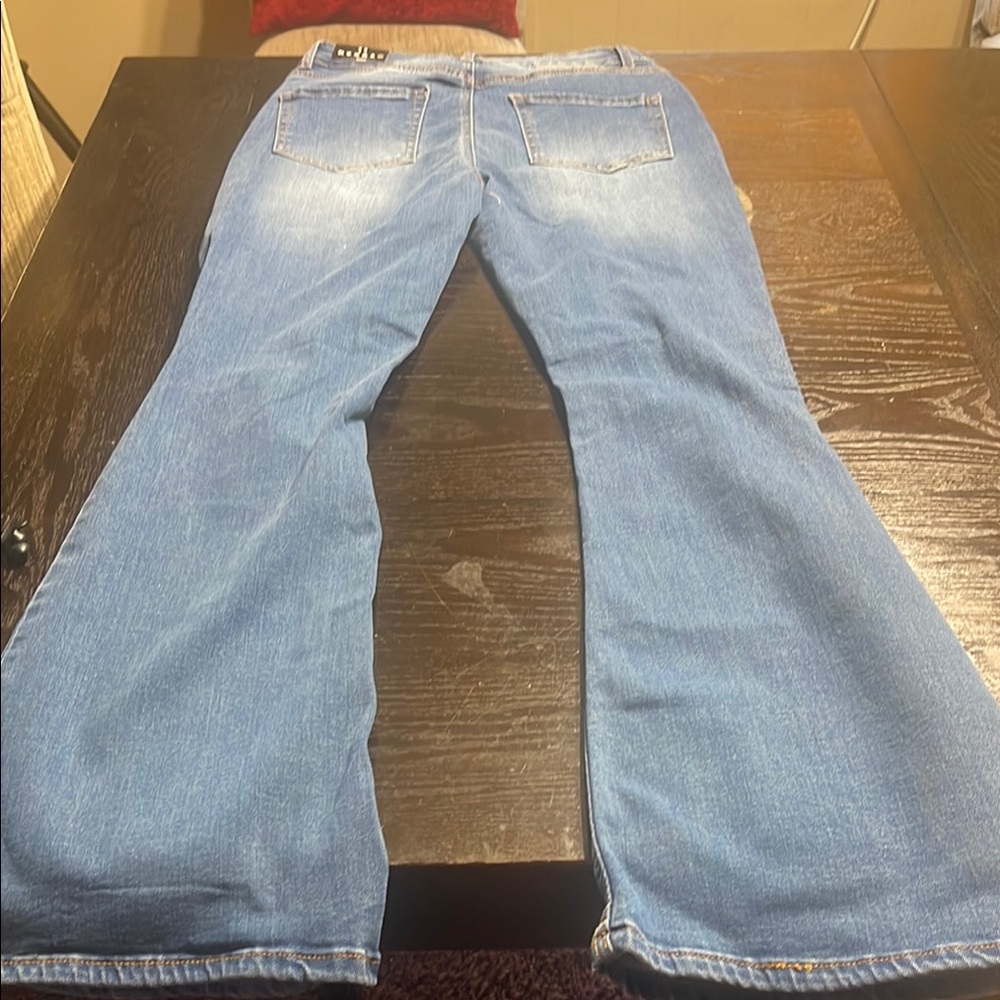 Distressed Blue Jeans - Picture 2 of 3